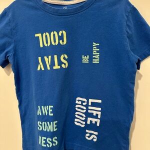 Blue Graphic Kids T-Shirt